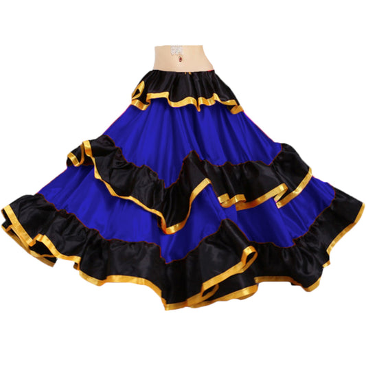 Belly Dance Skirts Full Circle with 3 Layer S75 - Regular Size 3