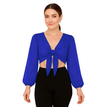 Chiffon Belly Dance Ruffle Top | Flowy Sleeve Choli S-5XL | 30 Colors C73