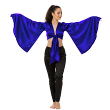 Satin Belly Dance Top | Self-Tie Choli Haut S-3XL | 41 Colors S37