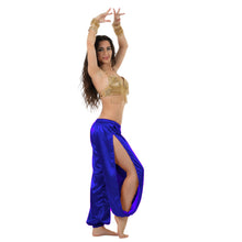 Satin Harem Pants w/ Side Slit | Belly Dance Flow S-3XL | 41 Colors S18