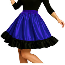 Satin Mini Skirt w/ Black Frill | Party Wear S-3XL | 41 Colors S41