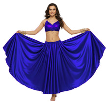 Satin Full Circle Belly Dance Skirt | 360° Flow Gown S-5XL S8