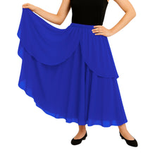 Chiffon 2 Layer Belly Dance Skirt | Flowy Fancy Costume S-5XL C75