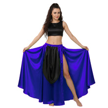 Satin A-Line Skirt w/ Side Slit | Flowy Dance Wear S-3XL | 41 Colors S39