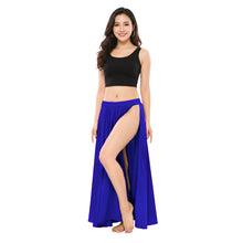 Satin Belly Dance Side Cut Skirt | Side Cut Flow Costume S-3XL | 30 Colors S36
