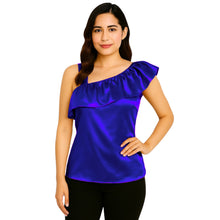 Satin Sleeveless Fancy Top | Party & Evening Wear S-3XL | 41 Colors S87