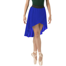 Chiffon High-Low Ballet Skirt | Asymmetrical Dance Wrap Skirt for Women | 30 Colors, S-5XL C41