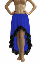 Chiffon Belly Dance Asymmetrical Skirt – 30 Colors, S–5XL | Flowing Tribal & Performance Dance Skirt C22