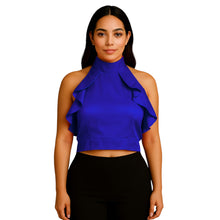 Satin Crop Top | Fancy Party Wear Blouse S-3XL | 41 Colors S92