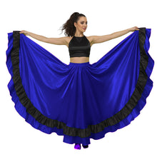 Satin Full Circle Dance Skirt w/ Frill | 360° Flow S-3XL S33-1