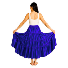 Belly Dance Satin Skirt – 12 Yard, 4 Tier Full Circle Skirt  - Regular Size 3