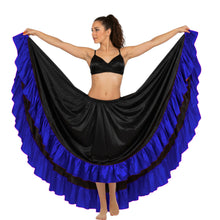 Satin 12 Yard Skirt w/ Frill | Full Volume Dance S-3XL | 41 Colors S22