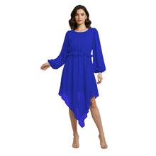 Chiffon Long Asymmetrical Dress | One Peace Party Gown S-5XL C55