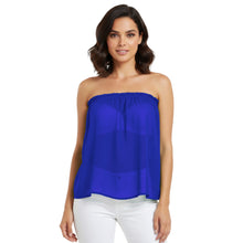 Chiffon Sheer Tube Top | Layering Bandeau S-5XL | 30 Colors C65