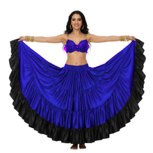 Ultimate Satin 25 Yard 4 Tier Skirt | Black Contrast Flow S-3XL S65