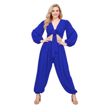 Belly Dance Costume Set: Ruffle Top & Boohoo Harem Pants S-5XL C70