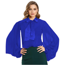 Chiffon Button Down Shirt | Sheer Blouse S-5XL | 30 Colors C47