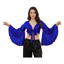 Satin Belly Dance Top | Self-Tie Choli Haut S-3XL | 41 Colors S29