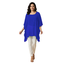 Chiffon Kaftan Top | Flowy Tunic Blouse S-5XL | 30 Colors C76