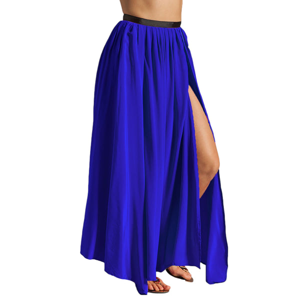 Side  Slit A line Belly Dance skirt 4 Layer Skirt S95 - Regular Size 3