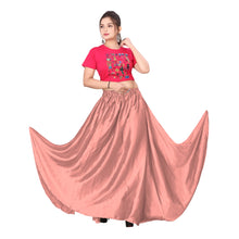 Satin Belly Dance Full Circle Skirt S8-Regular Size 3