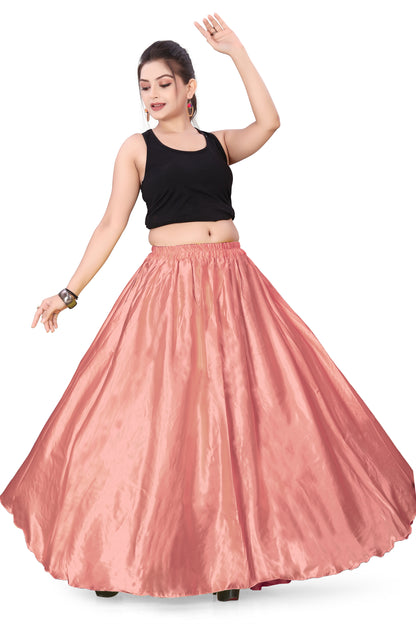 Satin Belly Dance Full Circle Skirt S8-Regular Size 3