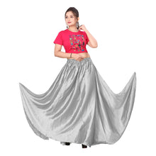 Satin Belly Dance Full Circle Skirt S8-Regular Size 3