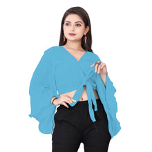 Elegant Chiffon Ruffle Crop Top | Belly Dance Practice & Performance Wear C10