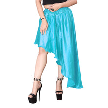 Satin Asymmetrical High low Skirt Skirt  S6-Regular Size 3