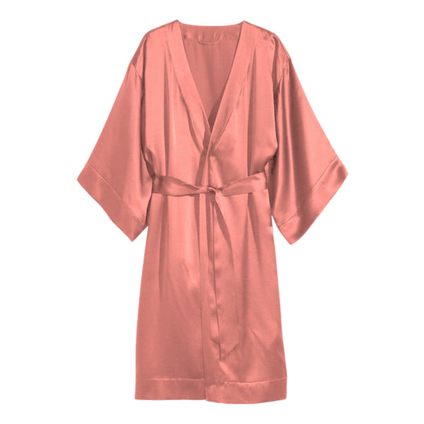 Satin Night Wear Bathrobe S79 - Regular Size 3