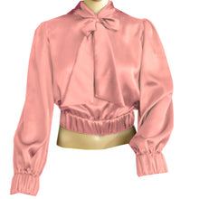 Party wear Satin Bow Blouse And Bow Shirt S27  - Regular Size 3