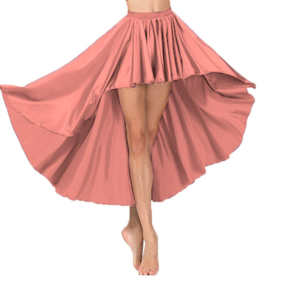 Satin  Asymmetrical Skirt S74 - Regular Size 3