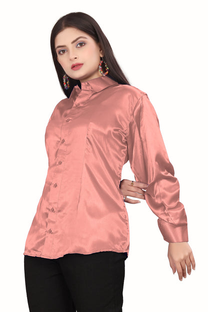 Satin Solid Casual Shirt S81 - Regular Size 3