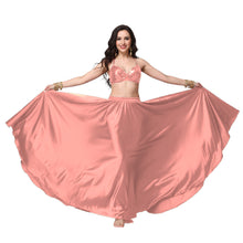 Satin Full Circle Belly Dance Skirt | 360° Flow Gown S-5XL S69