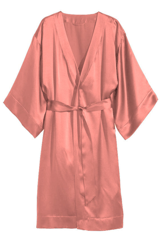 Satin Night Wear Bathrobe S79 - Regular Size 3