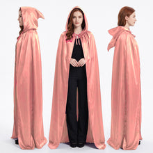 Satin Halloween Hooded Robe Cape – Costume, Cosplay & Party Wear S151