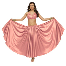 Satin Full Circle Belly Dance Skirt | 360° Flow Gown S-5XL S8