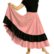 Satin Full Circle Dance Skirt w/ Frill | 360° Flow S-3XL S33