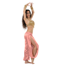 Satin Harem Pants w/ Side Slit | Belly Dance Flow S-3XL | 41 Colors S18