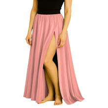 Satin Half Circle Skirt | Side Cut Dance Flow S-3XL | 41 Colors S94