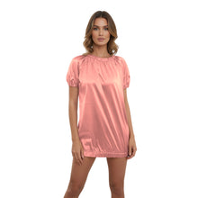 Satin Round Neck T-Shirt | Silky Short Sleeve Top S-3XL | 41 Colors S106
