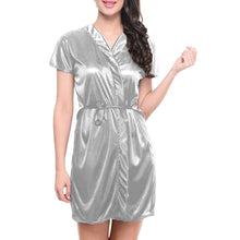 Satin Night wear Bathrobe S108 - Regular Size 3