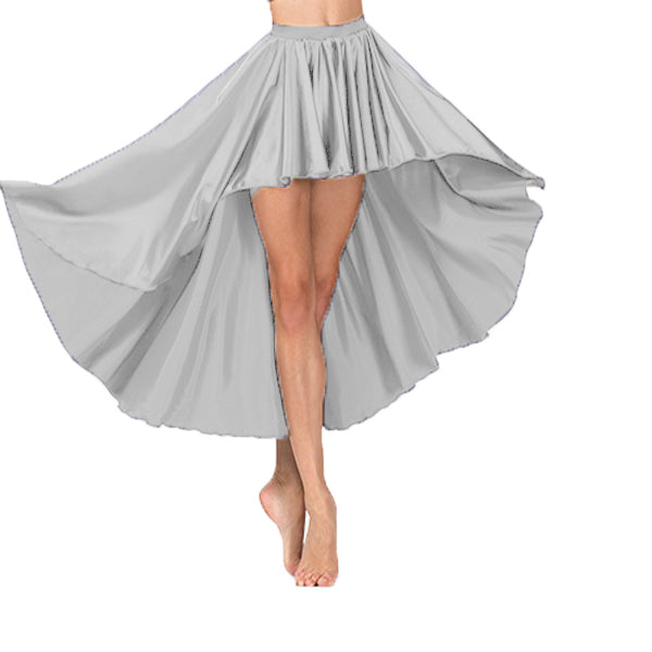 Satin  Asymmetrical Skirt S74 - Regular Size 3