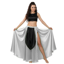 Satin A-Line Skirt w/ Side Slit | Flowy Dance Wear S-3XL | 41 Colors S39