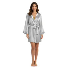 Satin Night Wear Bathrobe | Luxurious Kimono Robe S-3XL | 41 Colors S104