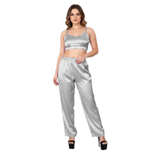 Light Coral Satin Casual Wear Pant, soft lounge trousers.