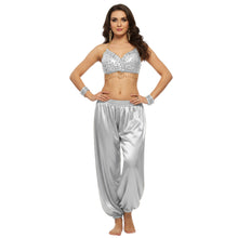 Satin Belly Dance Harem Pants | Flowy Trousers S-3XL | 41 Colors S10