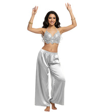 Satin Palazzo Pants | Belly Dance Wide Leg Flow S-3XL | 41 Colors S19