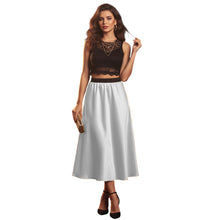 Satin Belly Dance Midi Skirt | Elegant Flow Costume S-3XL | 41 Colors S24
