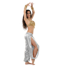 Satin Harem Pants w/ Side Slit | Belly Dance Flow S-3XL | 41 Colors S18